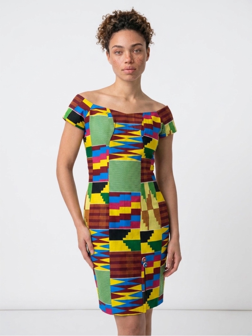 NWOT African Print Dress, Handmade Ghana African
